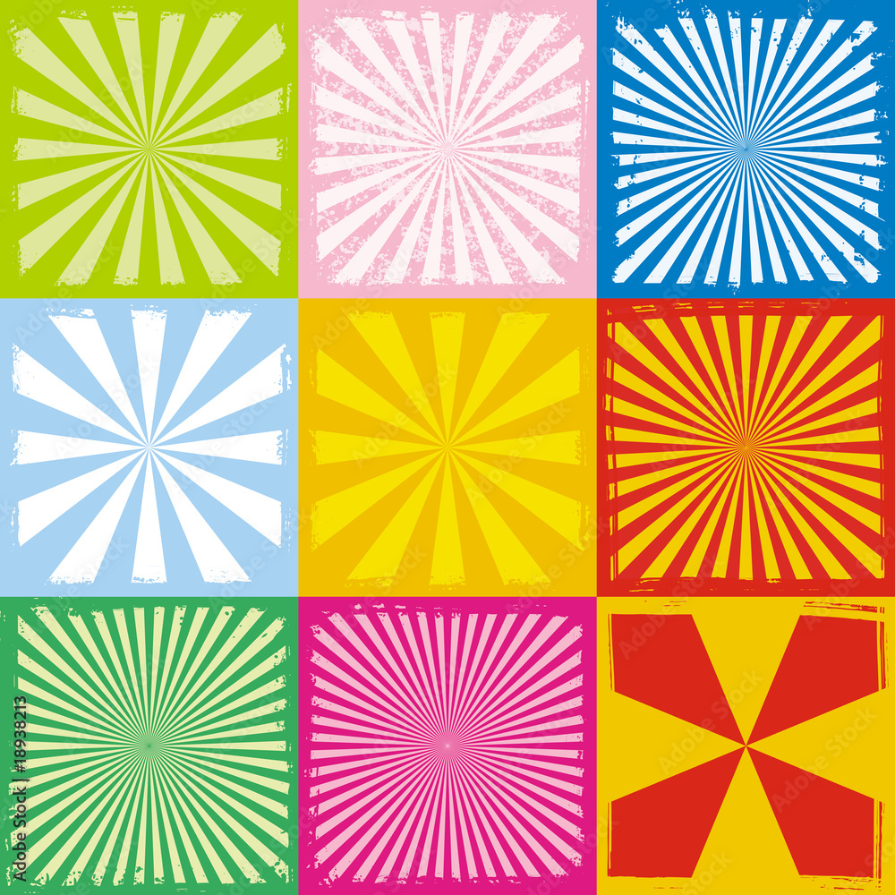 Set of Textural Radiant Backgrounds Set of Textural Radiant Backgrounds