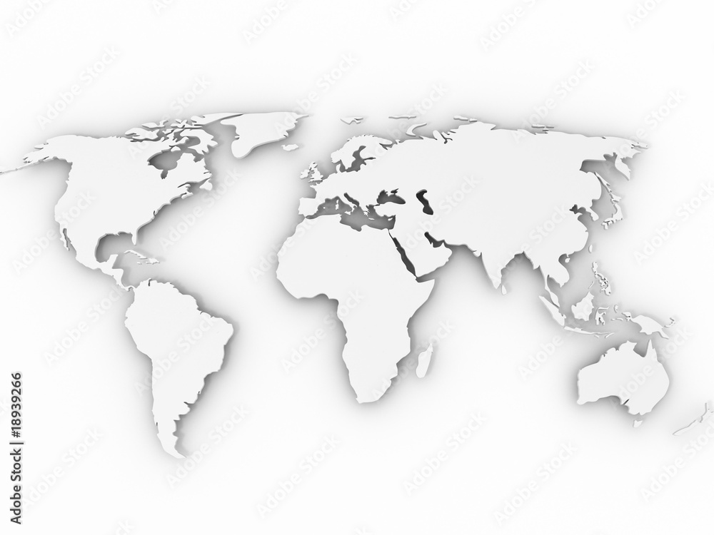 Fototapeta world map
