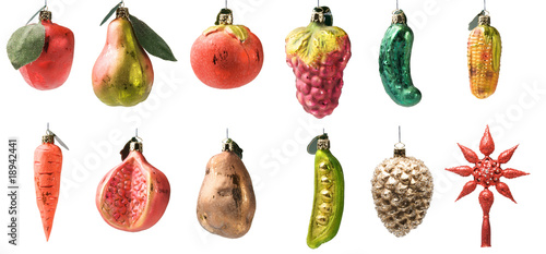 Set of christmas toys