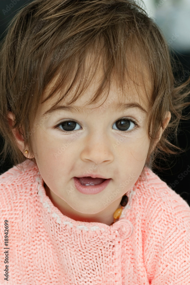 Funny little girl portrait Funny little girl portrait