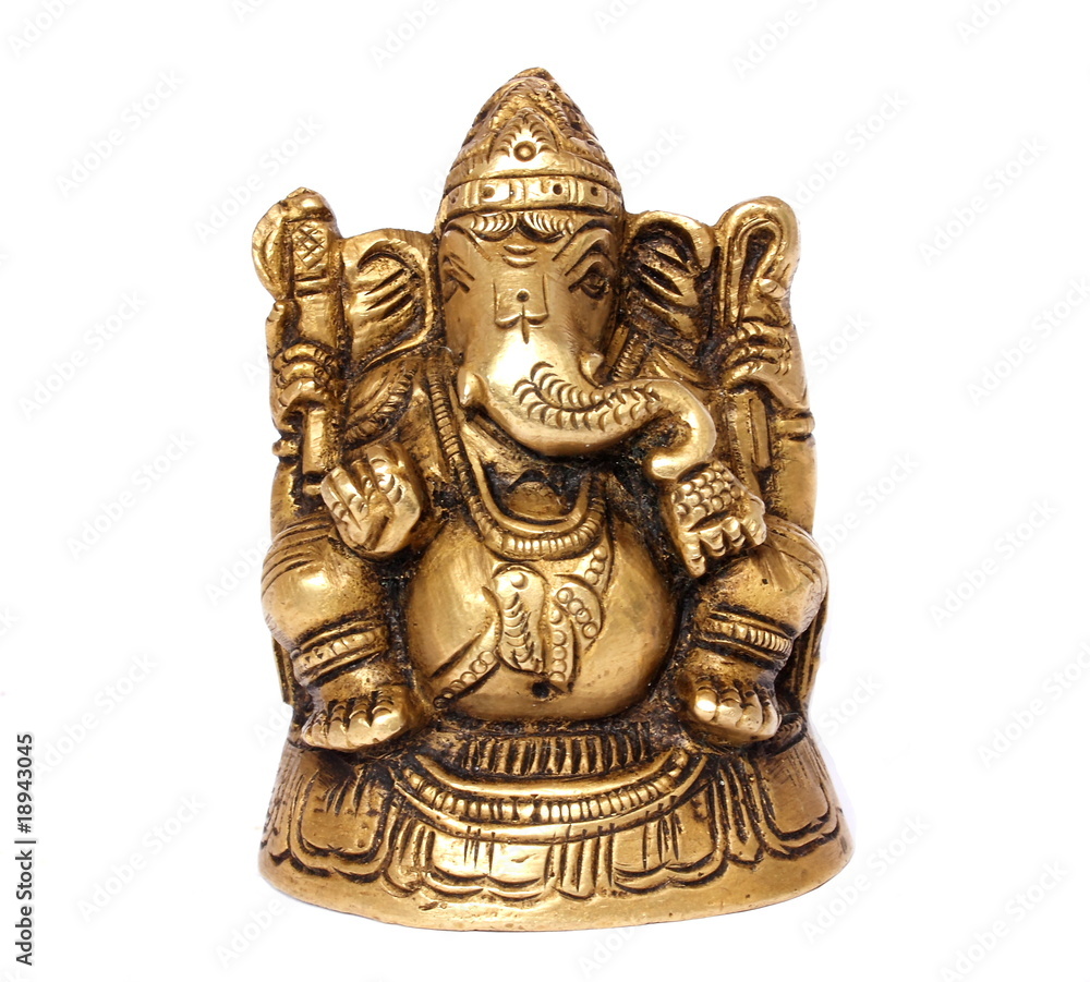 Bronze statue of the Indian God Lord Ganesh