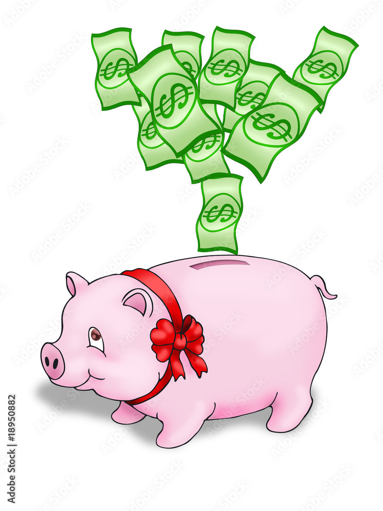 Obraz premium pig bank