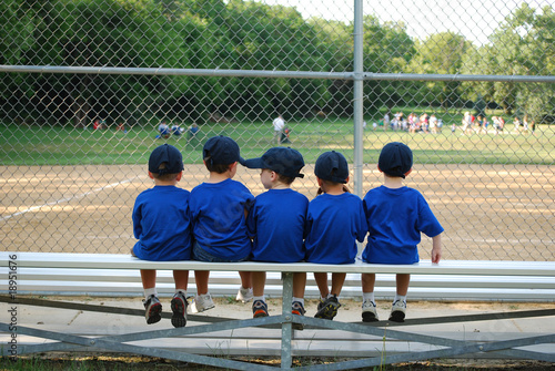 baseball team on a bench