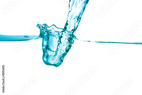 splash of water isolated on white background © phant