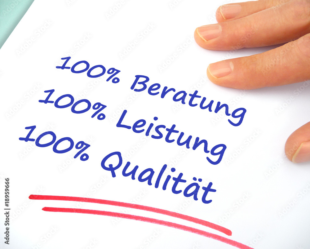 Qualität, Leistung und Kundennähe Qualität, Leistung und Kundennähe