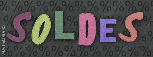 étiquette soldes