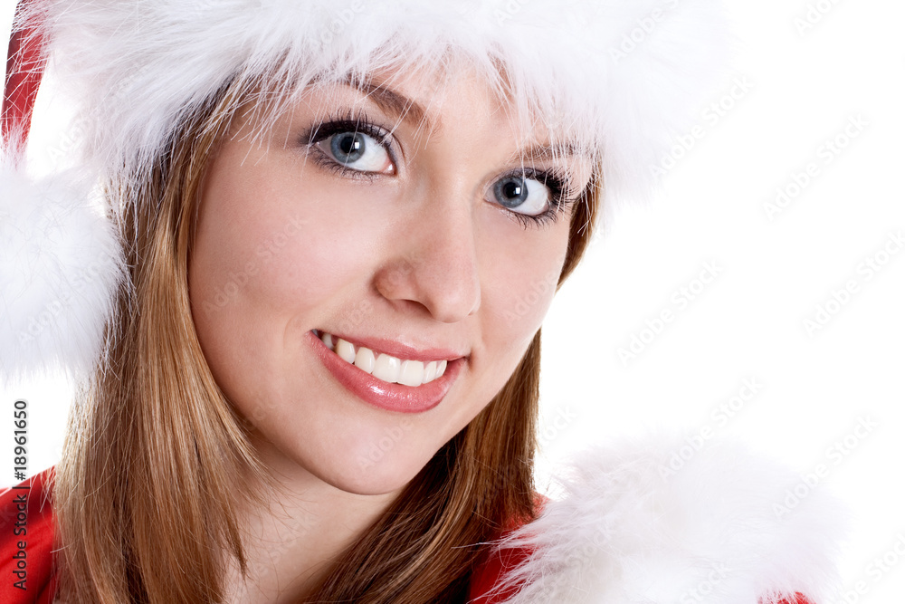 beautiful woman wearing santa claus clothes beautiful woman wearing santa claus clothes