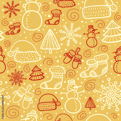 christmas seamless pattern