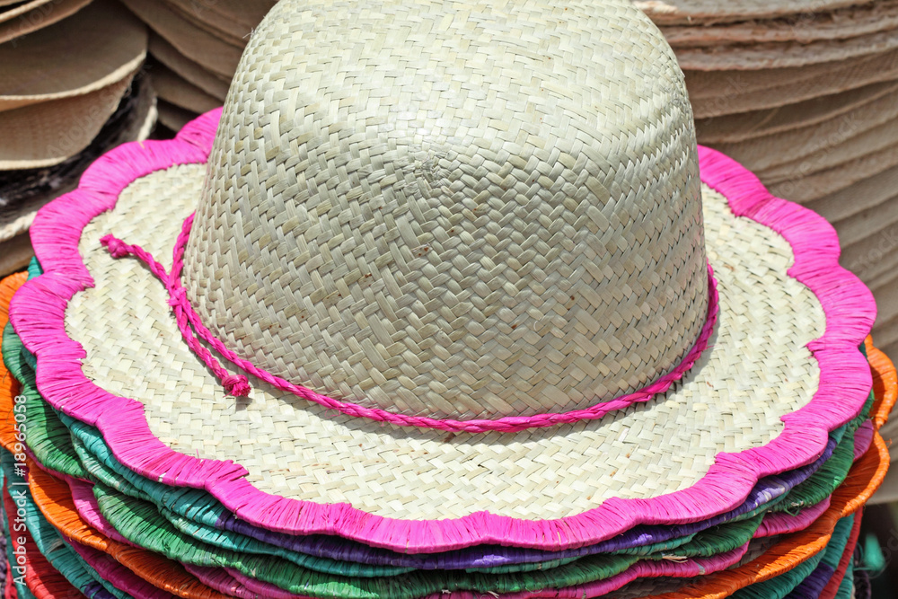 chapeaux paille artisanat vannerie malgache