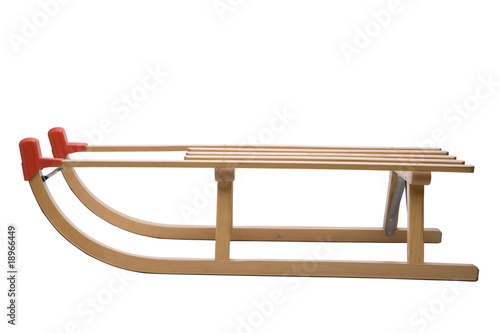 Holzschlitten