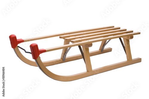 Holzschlitten