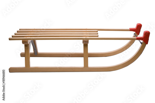 Holzschlitten
