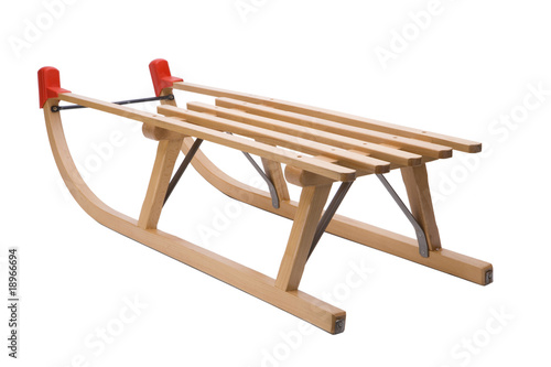 Holzschlitten