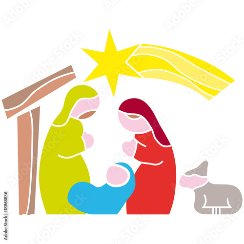 illustration vector. Star of Bethlehem. Nativity