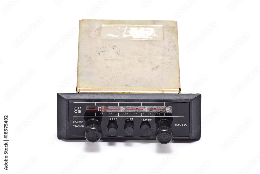Fototapeta premium Old auto radio