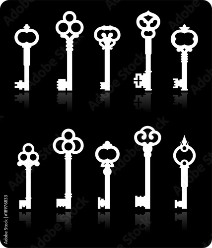 antique keys collection