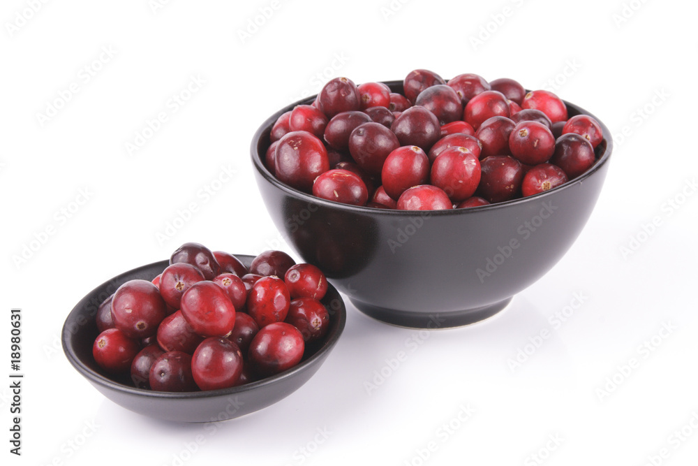 Cranberries in a Black Bowl Cranberries in a Black Bowl