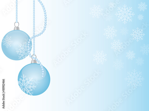 Weihnachtskugel mit Schneeflocke