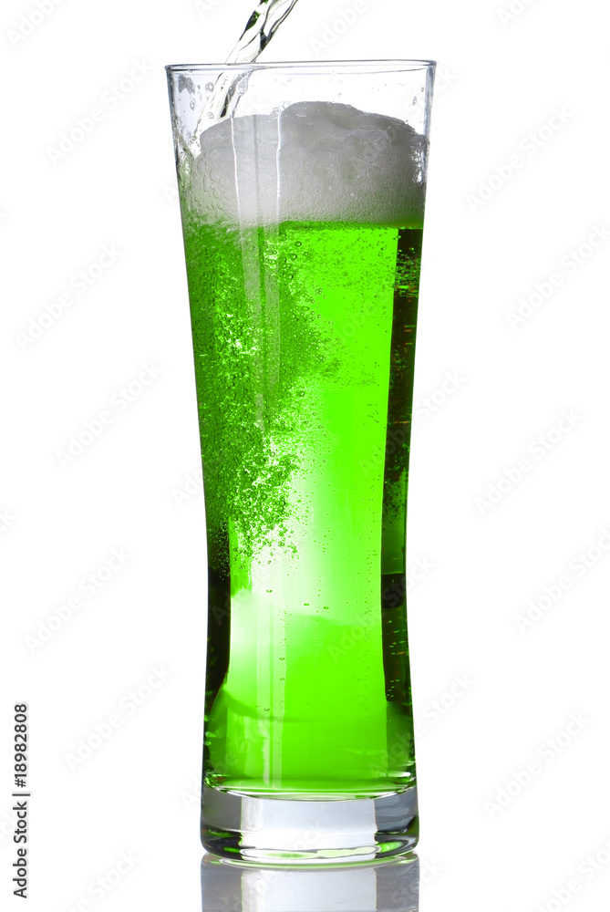 Pouring green beer Pouring green beer