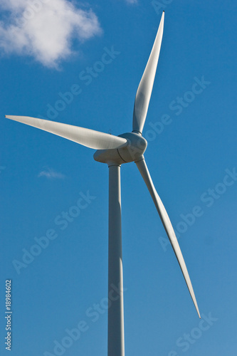 Windmill with bright blue sky (1)
