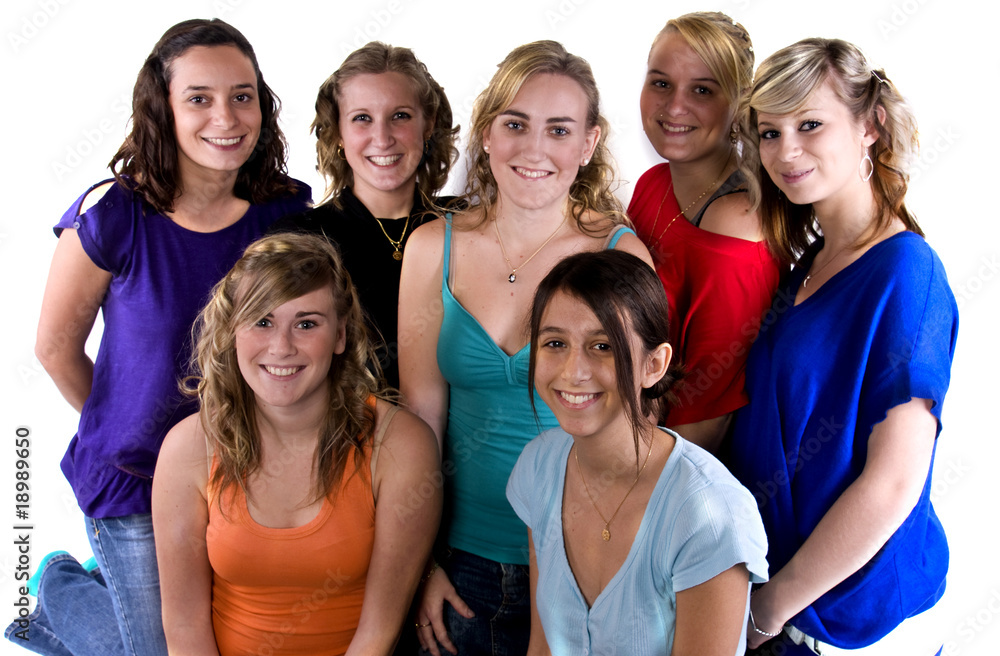 groupe de jeunes femmes groupe de jeunes femmes