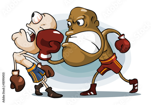 Boxing on Ring.
