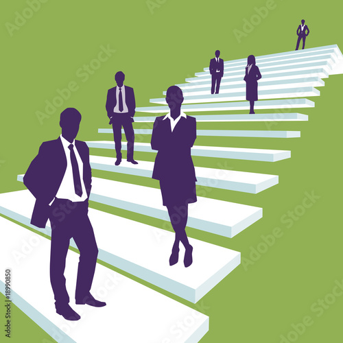 Karriere Treppe