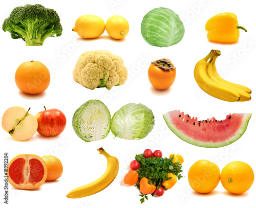Fototapeta Naklejka Na Ścianę i Meble -  Collage from fruits and vegetables