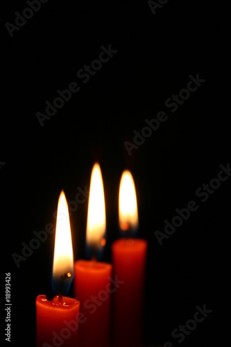 three red candles