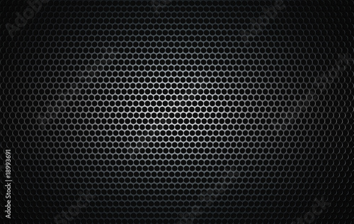 brushed metal grille as seen on speakers