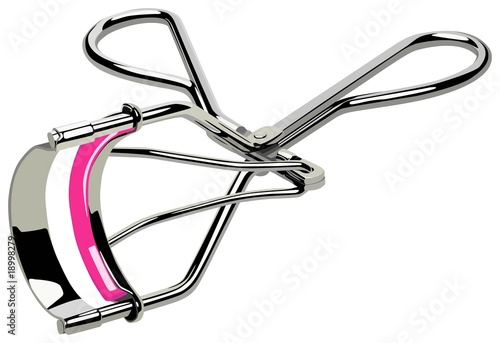 Detailed eyelash curler illustration in vector