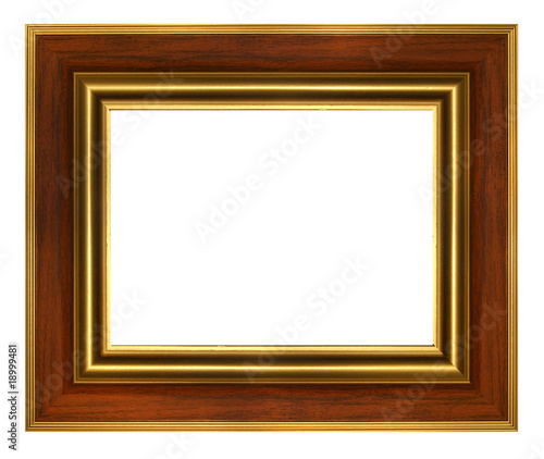 Classic wood gold frame © Anterovium
