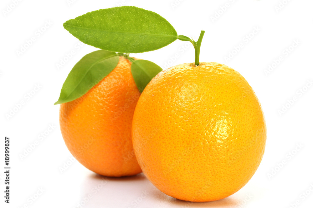 Fresh oranges on white Fresh oranges on white