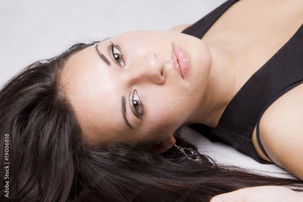 Naklejka premium young girl portrait