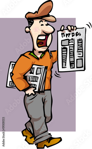 vendeur de journaux