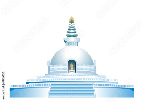 lumbini, a buddhist monastery
