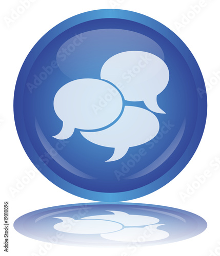 FORUM Vector Button (Chat - Speech Bubbles - Share - Board)