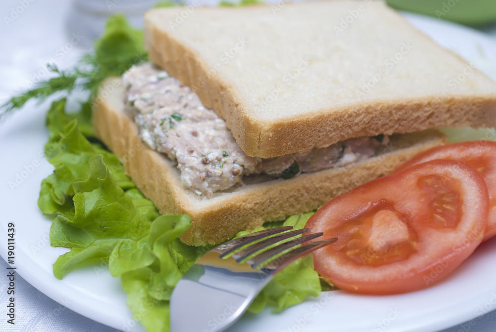 Tuna salad sandwich
