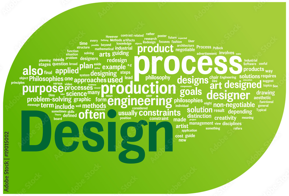 Fototapeta premium Design word cloud illustration