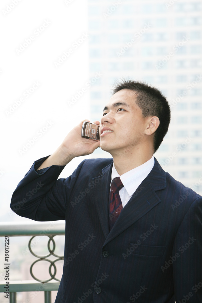 young asian businessman On the Balcony young asian businessman On the Balcony