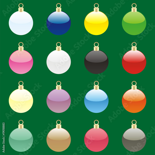 fully editable vector christmas bulbs with details ready to use