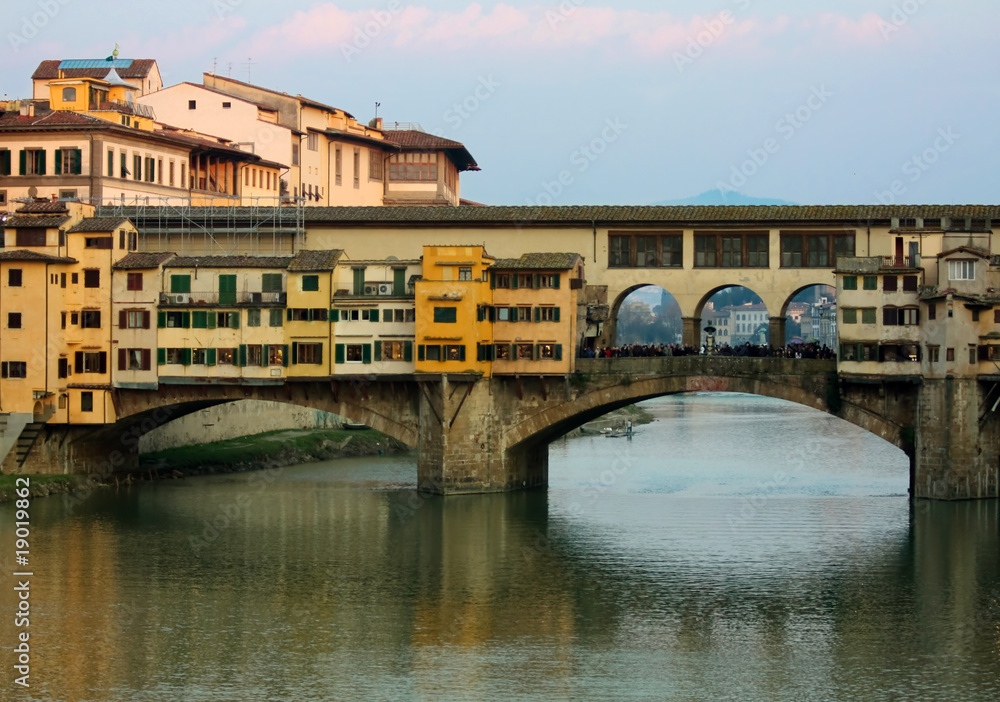 Firenze - Vista Sull'Arno E Ponte Vecchio