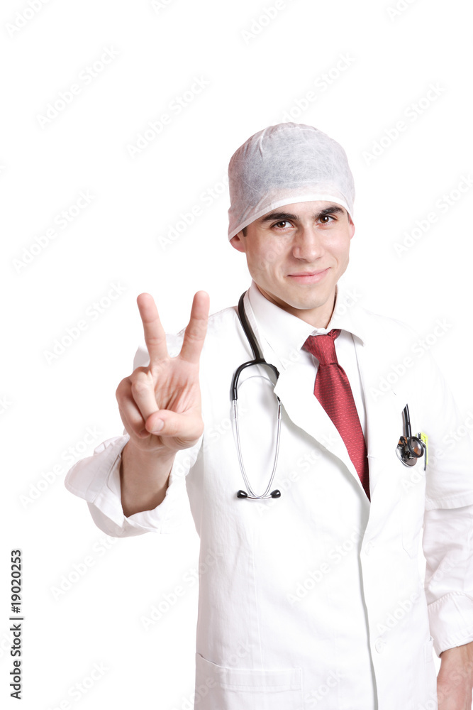 Doctor with stethoscope Doctor with stethoscope