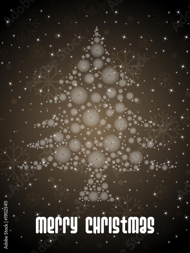 olive green background with xmas tree
