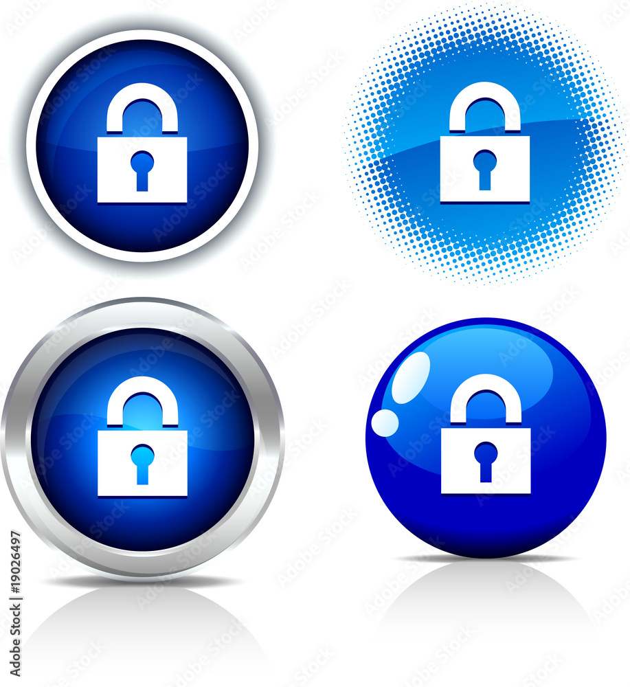Padlock buttons. Padlock buttons.