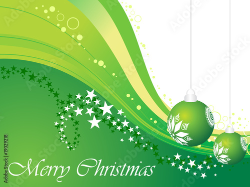 background with hanging decorated xmas ball