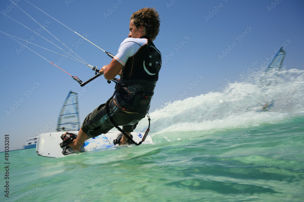 Naklejka premium KITEBOARDING EGYPT