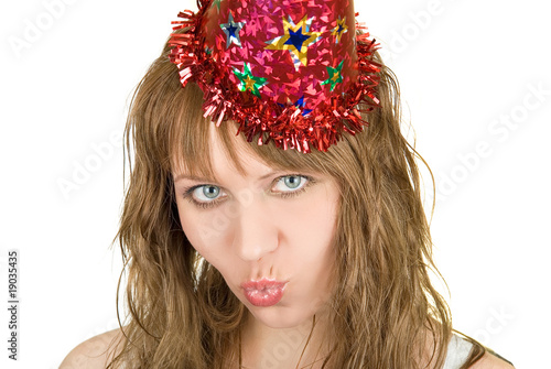 Happy pretty festive