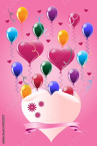 Heart with air balls