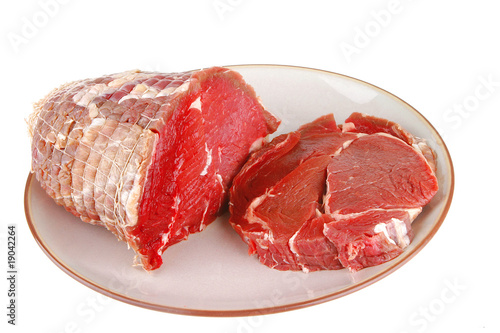 fresh uncooked beef meat